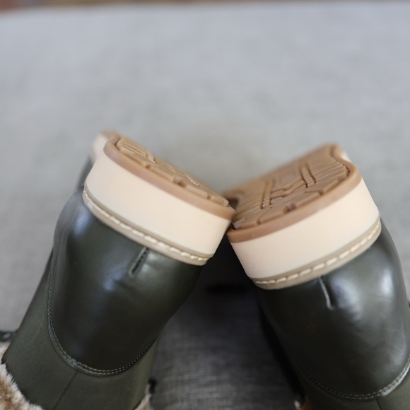 White Mountain Taurus Olive Faux Fur Zip Booties Size 11M NWOB Winter Ready Cozy - Picture 9 of 11